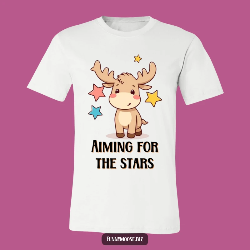 Funny Kawaii Moose Juggling Stars T-Shirt: The Ultimate Quirky and Hilarious Tee!